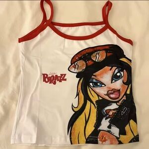 Bratz White and Red Crop Top